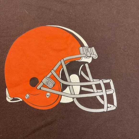 NFL‎ Team Apparel Cleveland Browns T Shirt Men's XL Brown Front Graphic - Picture 4 of 7
